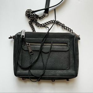 Rebecca Minkoff Leather Avery Black Crossbody Bag